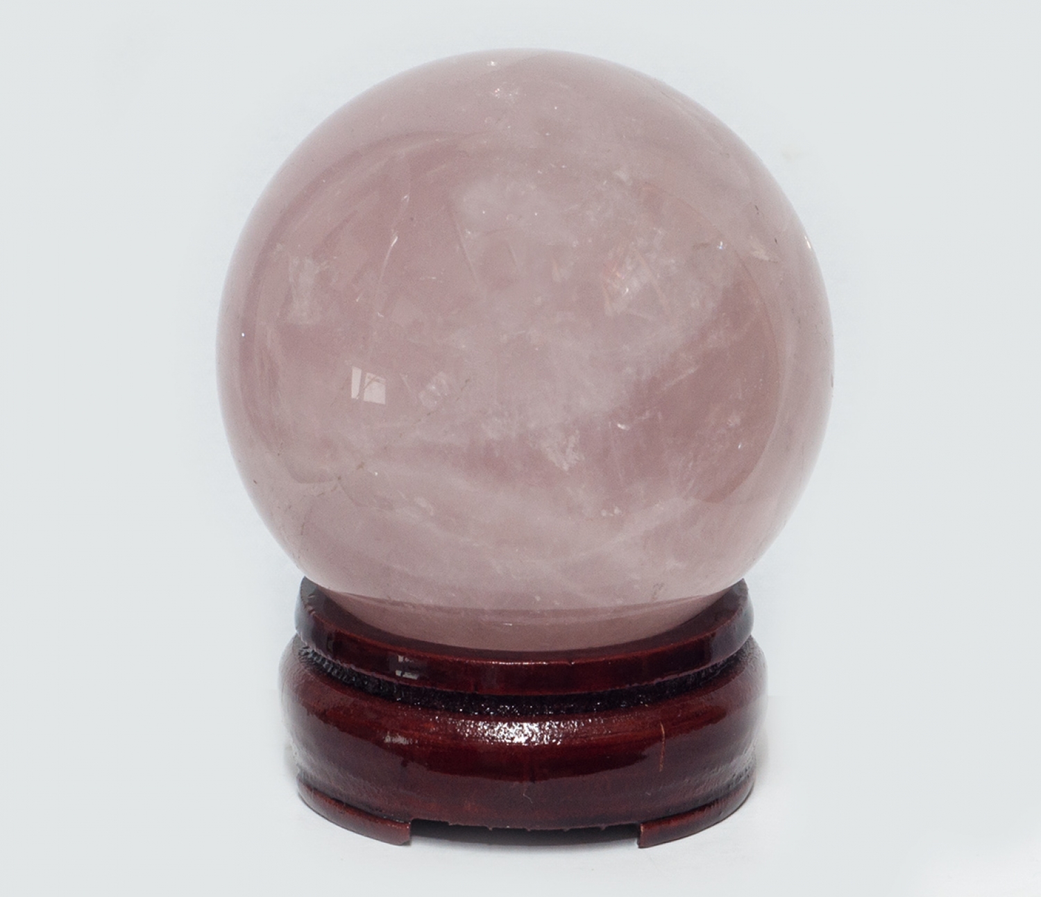 Rose quartz ball, 400 grams