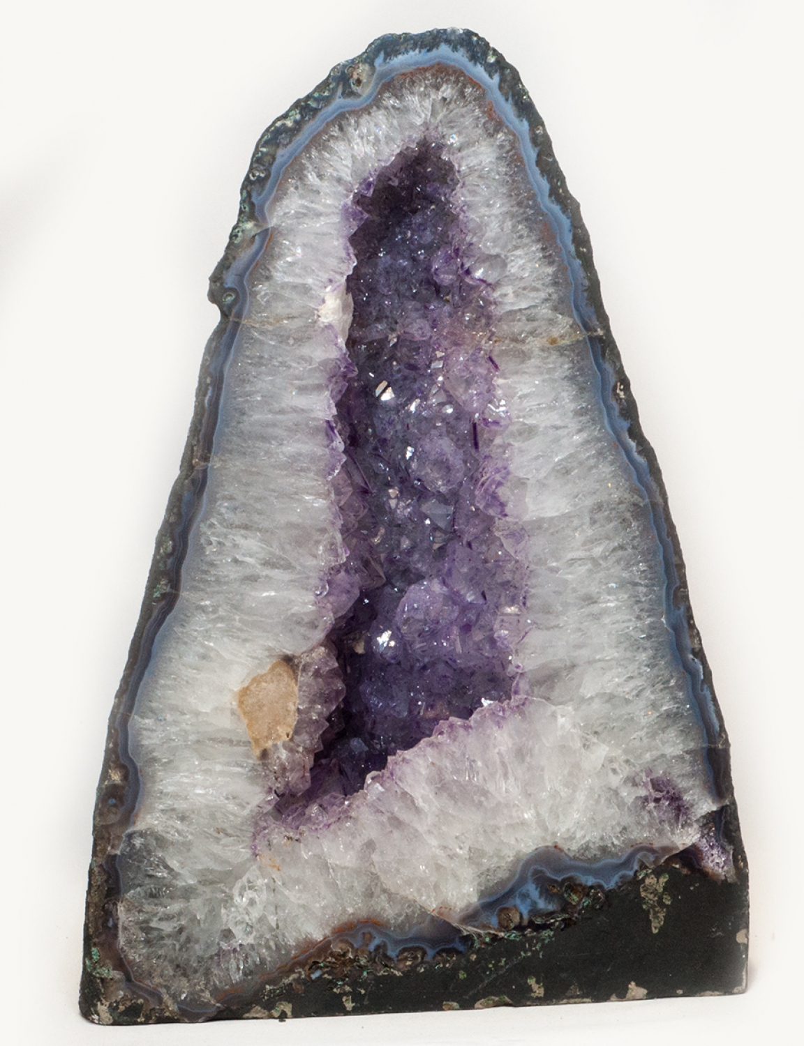 Amethyst Druse, sehr breiter Achatrand, ca. 18,60 kg