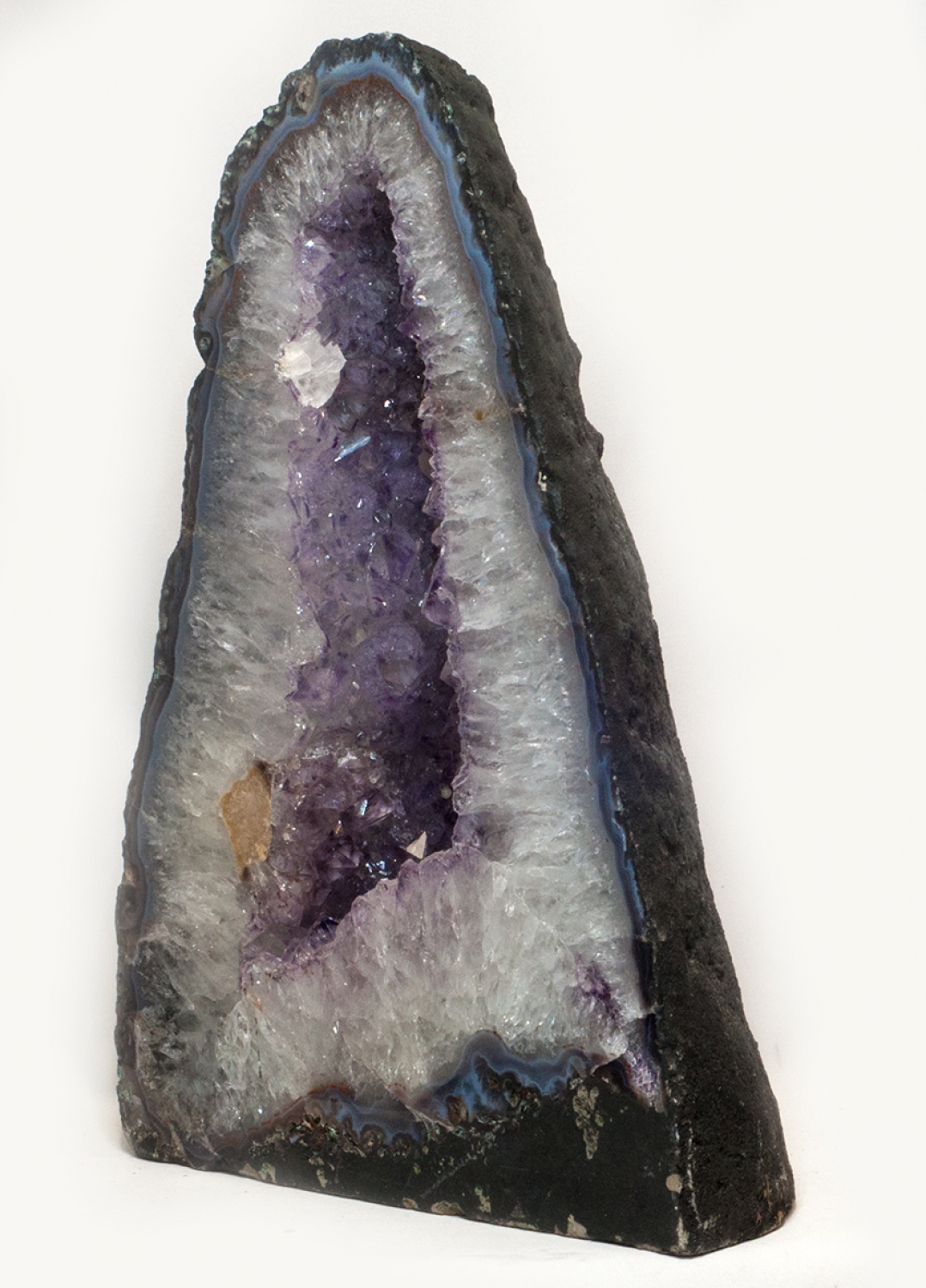 Amethyst Druse, sehr breiter Achatrand, ca. 18,60 kg