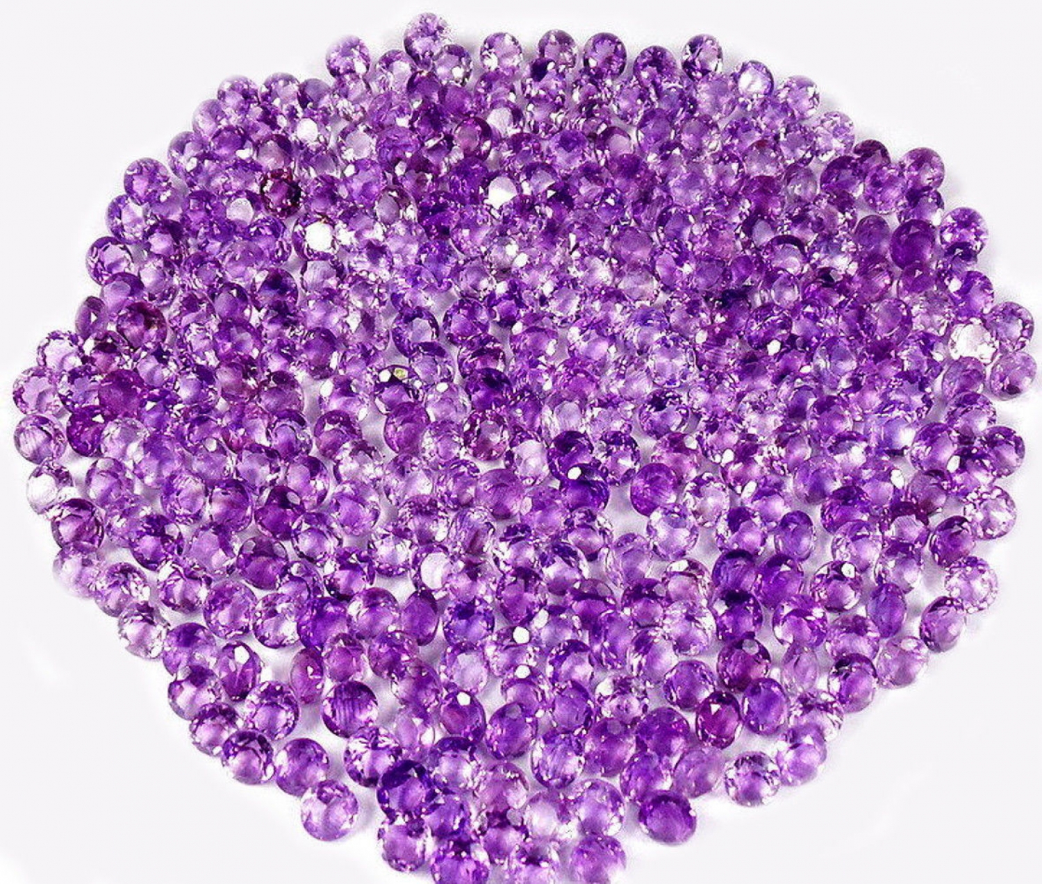 TOP quality, brilliant, Amethyste BOLIVIEN, faceted, 6 mm - 8 mm