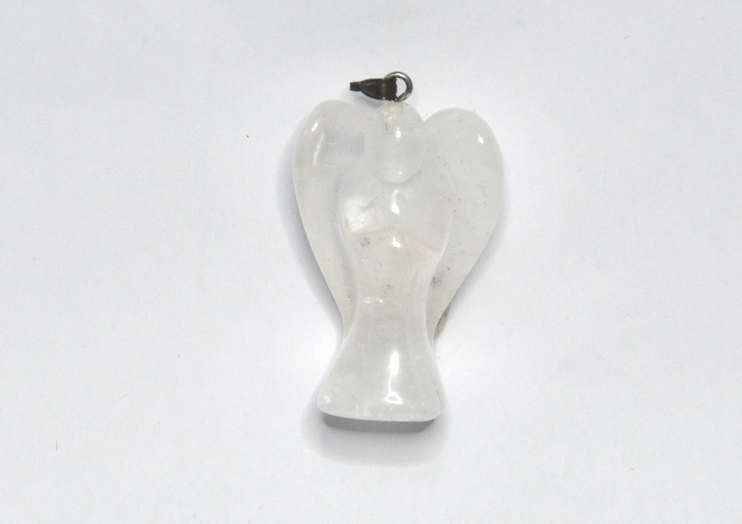 Rock crystal angel with eyelet