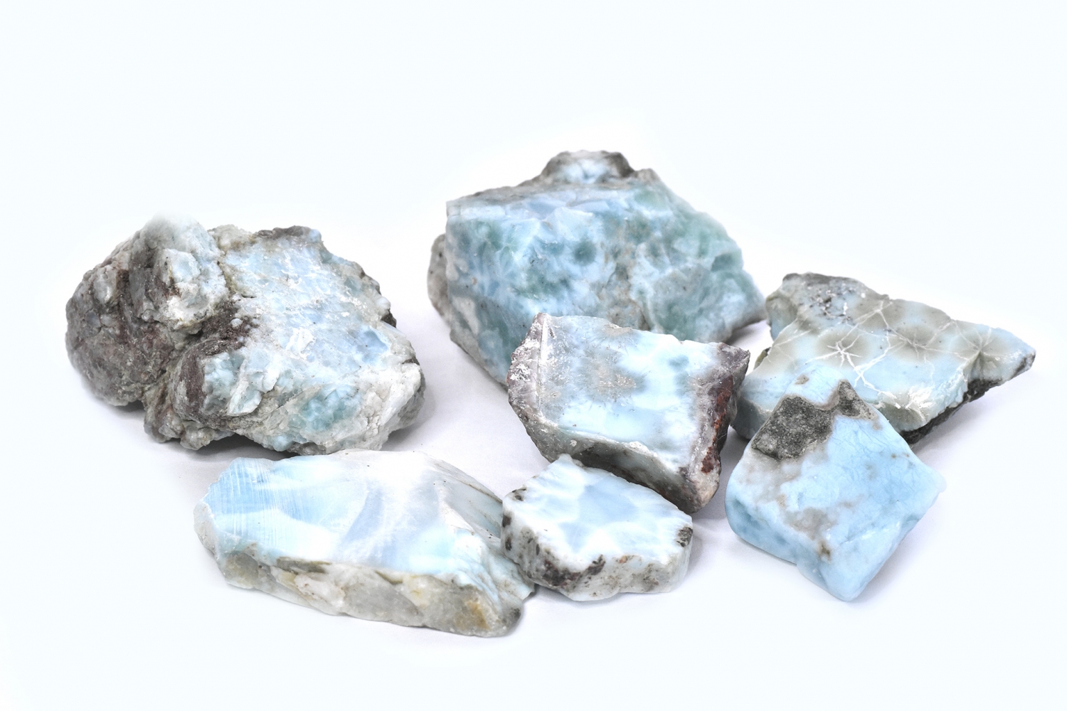 Larimar Rough Stones, Lot Nr. 3, 900 Carat