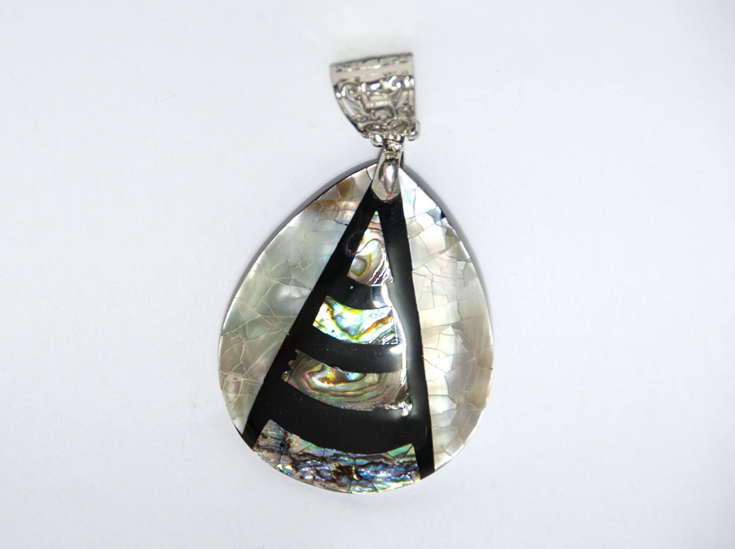 Shell pendant, teardrop shape