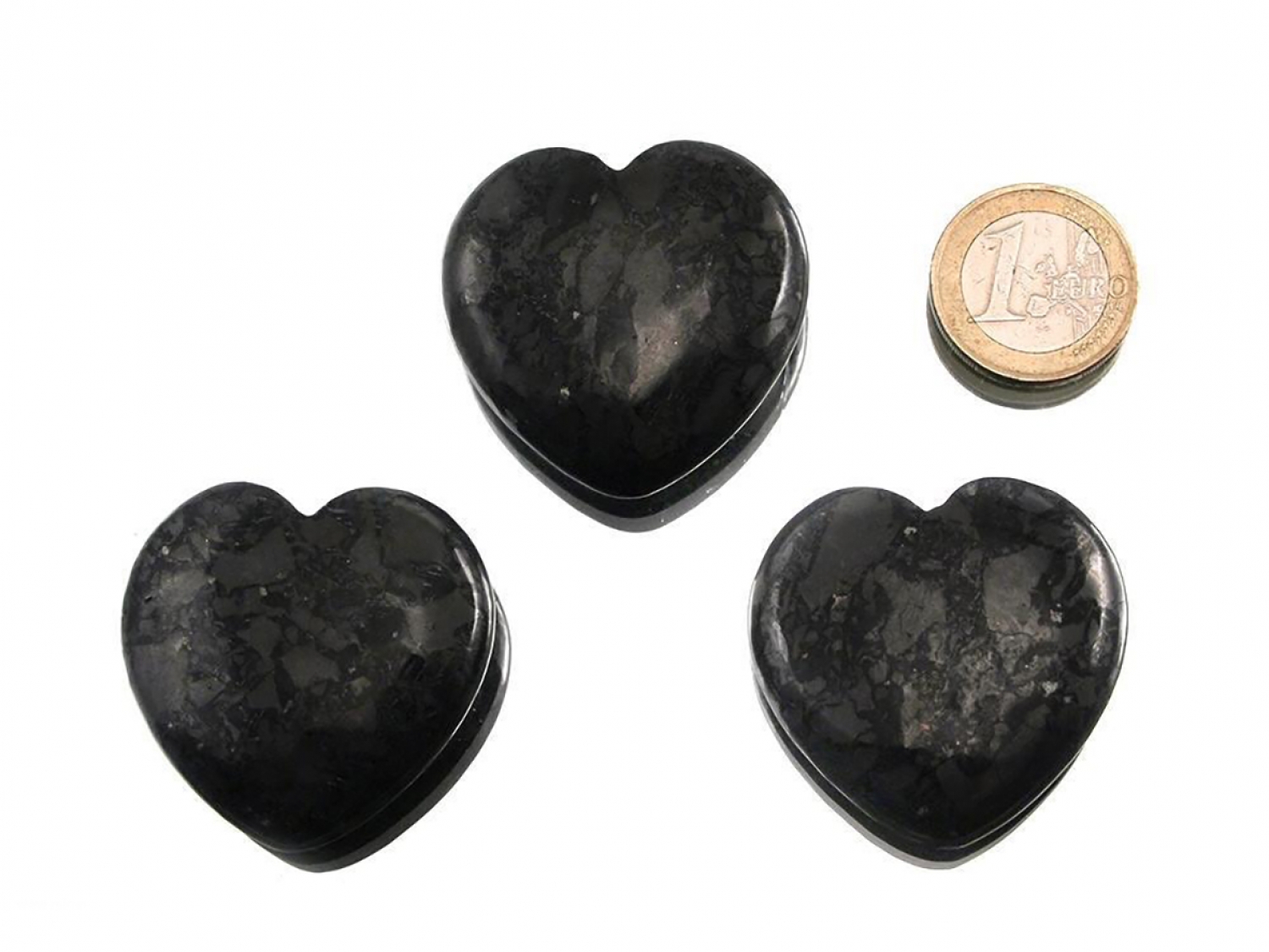 Shungite heart