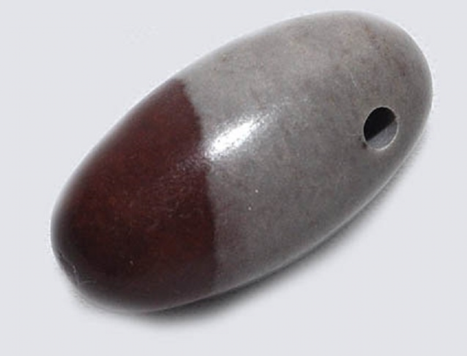 SHIVA LINGAM Anhänger, seitlich gebohrt und poliert