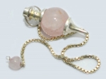 Rose Quartz Pendulum, Ball 15 mm